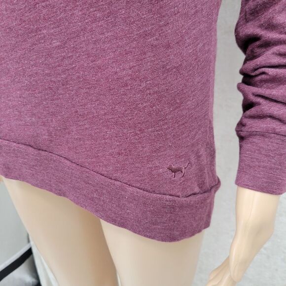 PINK Victoria's Secret Y2K Long Sleeve Purple Scoop Neckline Tee Women's Size XS - Picture 2 of 8